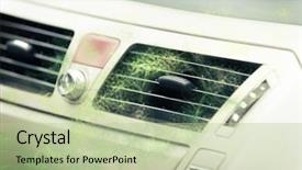  Presentation with clean air - PPT theme having concept of dirty air coming background and a mint green colored foreground