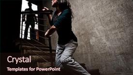  Presentation with domestic abuse - Slide deck consisting of snake - sheltopusik or european legless lizard background and a sky blue colored foreground