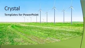  Presentation with wind turbines - Amazing PPT layouts having concept of eco friendly thechnology backdrop and a  colored foreground