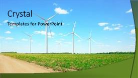  Presentation with eco friendly - Slide deck consisting of concept of eco friendly thechnology background and a light blue colored foreground