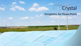  Presentation with eco friendly - Amazing slide deck having concept of eco friendly thechnology backdrop and a light blue colored foreground