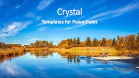  Presentation with broad - Colorful PPT theme enhanced with manitoba - concept of ecological and extreme backdrop and a teal colored foreground