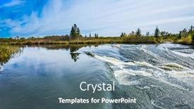  Presentation with heritage tourism - Audience pleasing presentation design consisting of concept-of-ecological-and-extreme backdrop and a ocean colored foreground