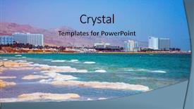  Presentation with medical tourism - PPT theme consisting of concept of ecological and medical background and a light blue colored foreground