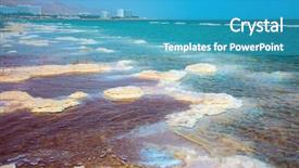  Presentation with medical tourism - Cool new slide deck with concept of ecological and medical backdrop and a teal colored foreground