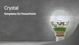  Presentation with eco - Beautiful PPT theme featuring concept of ecological construction backdrop and a gray colored foreground