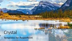  Presentation with canadian - Slides consisting of concept of ecological photograph background and a  colored foreground