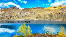  Presentation with harmony - Slides with concept-of-ecological-tourism background and a coral colored foreground