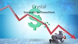  Presentation with inflation - PPT theme having concept-of-economic-crisis background and a arctic colored foreground