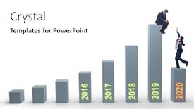  Presentation with covid - Beautiful presentation theme featuring concept-of-economic-crisis backdrop and a white colored foreground