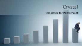  Presentation with covid coronavirus - Cool new slide set with concept-of-economic-crisis backdrop and a light blue colored foreground