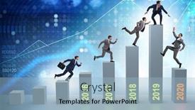  Presentation with covid coronavirus - Presentation with concept-of-economic-crisis background and a light blue colored foreground