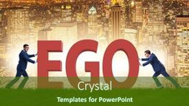  Presentation with modern medicine cardiology concept mixed - Slide set with concept-of-ego-with-businessman background and a  colored foreground