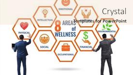  Presentation with wellness - Slide deck having concept-of-eight-areas background and a lemonade colored foreground