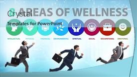  Presentation with wellness - Slides consisting of concept-of-eight-areas background and a light blue colored foreground