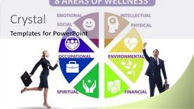  Presentation with wellness - PPT layouts enhanced with concept-of-eight-areas background and a light gray colored foreground