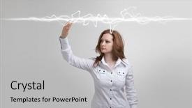  Presentation with concept high blood pressure used tablets and - Amazing presentation theme having concept of electricity high backdrop and a light gray colored foreground