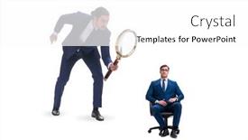  Presentation with monitoring - Cool new slide deck with concept-of-employee-monitoring backdrop and a white colored foreground