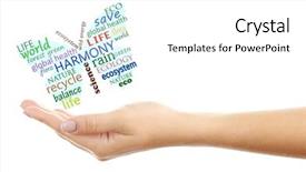  Presentation with environmental - PPT theme consisting of concept of environmental protection words background and a white colored foreground