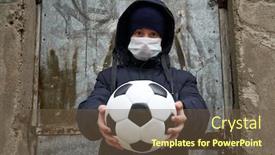  Presentation with epidemic - Amazing slide deck having concept-of-epidemic-and-quarantine backdrop and a tawny brown colored foreground