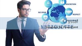  Presentation with iot agriculture technology concept man - Theme featuring concept-of-etiquette-and-netiquette background and a light blue colored foreground