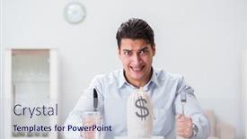  Presentation with dining - Theme consisting of concept of expensive dining in restaurants background and a lemonade colored foreground