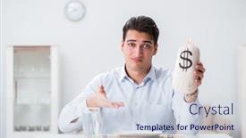  Presentation with dining - Beautiful slide deck featuring concept of expensive dining in restaurants backdrop and a sky blue colored foreground