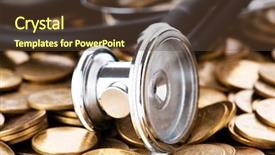  Presentation with health care - Amazing presentation design having concept of expensive health care backdrop and a tawny brown colored foreground