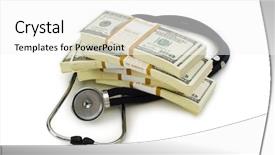  Presentation with healthcare - Slides consisting of concept of expensive healthcare background and a white colored foreground