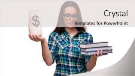  Presentation with university of texas at austin - PPT theme having concept of expensive university books background and a  colored foreground