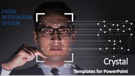  Presentation with face recognition - Presentation having  background and a  colored foreground