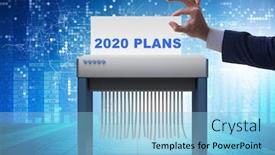  Presentation with 2020 - Slide deck with concept-of-failed-strategy background and a light blue colored foreground