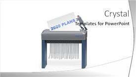  Presentation with 2020 - Slide set featuring concept-of-failed-strategy background and a white colored foreground