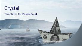  Presentation with financial crisis - Audience pleasing slides consisting of concept of financial crisis mixed backdrop and a  colored foreground