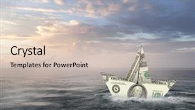  Presentation with financial crisis - PPT theme featuring concept of financial crisis mixed background and a lemonade colored foreground