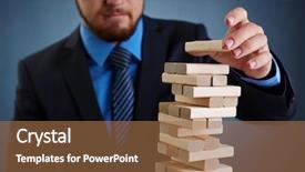  Presentation with financial - Amazing PPT layouts having concept of financial instability businessman backdrop and a  colored foreground