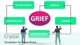  Presentation with grief - Presentation theme with concept-of-five-stages background and a arctic colored foreground