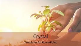  Presentation with green development - Audience pleasing presentation theme consisting of concept of generation and development backdrop and a red colored foreground