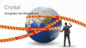  Presentation with political - Slides enhanced with concept-of-global-political and a  colored foreground