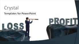  Presentation with profit loss - Cool new slides with concept-of-going-from-loss backdrop and a white colored foreground