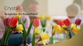  Presentation with kindergarten graduation - Slide deck enhanced with concept-of-graduation-in-kindergarten background and a soft green colored foreground