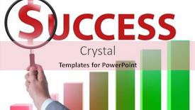  Presentation with business growing - PPT theme having concept-of-growing-business background and a coral colored foreground