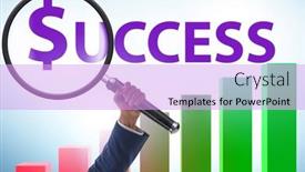  Presentation with business growing - Presentation with concept-of-growing-business background and a lavender colored foreground