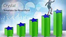  Presentation with growing - Slides consisting of concept-of-growing-satisfaction-levels background and a light blue colored foreground