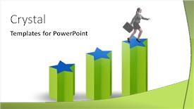  Presentation with stars - Presentation theme with concept-of-growing-satisfaction-levels background and a white colored foreground