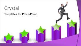  Presentation with growing - PPT theme with concept-of-growing-satisfaction-levels background and a white colored foreground