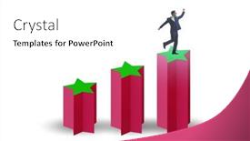  Presentation with stars - Presentation theme having concept-of-growing-satisfaction-levels background and a white colored foreground