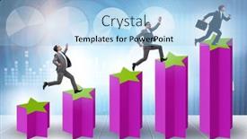  Presentation with stars - PPT theme enhanced with concept-of-growing-satisfaction-levels background and a light blue colored foreground