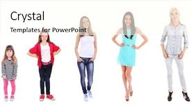  Presentation with growing - Beautiful slide set featuring concept of growing up backdrop and a cream colored foreground