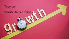  Presentation with growth - Presentation theme with concept-of-growth-gold-colored background and a coral colored foreground